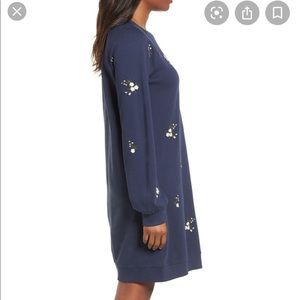 👗 Euc Caslon Embroidered Fleece Dress OX plus